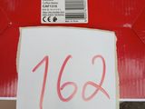 a red box that has a sign on it