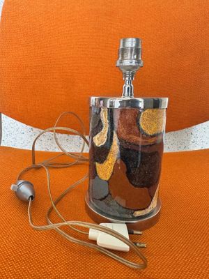 DUBAN ET CHRISTEL à LIMOGES - Pied de lampe en en émail - Cy…