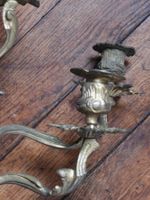 GRANDE APPLIQUE à cinq bras de lumière en bronze ciselé et d… (photo 4)