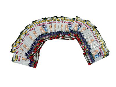 pokemon trading cards are stacked on top of each other on a white background