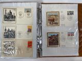 a picture of a book with stamps and stamps on it