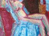 an image of a painting of a woman sitting in a chair