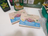 many different types of seeding products on the table