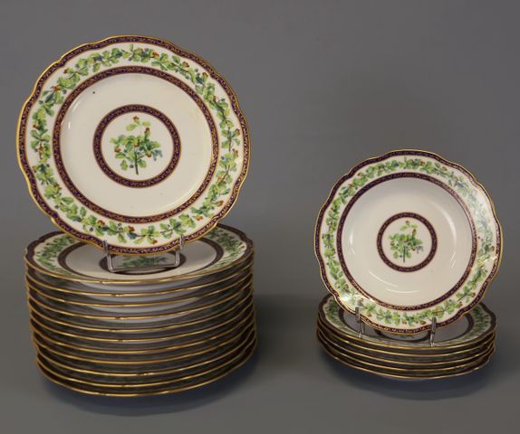 PUIFORCAT – Partie de service en porcelaine de Limoges modèle « C...