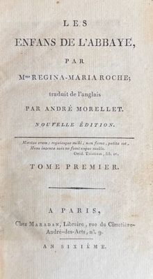 an old book with a black and white title on it