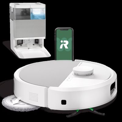an image of a robotic vacuum cleaner with a phone on top of it
