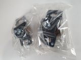 two pieces of plastic that are wrapped in plastic