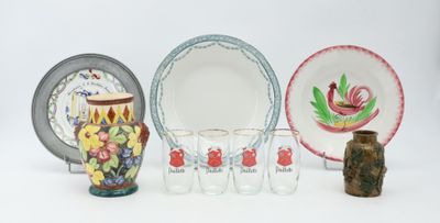 a lot of different types of glassware on the table