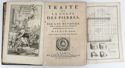 an old book with a drawing of a man on a horse and a map