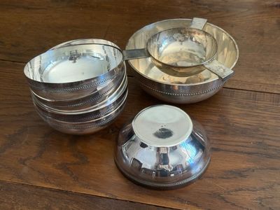 three bowls and a bowl on the table