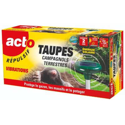 ACTO - Répulsif taupes et campagnols - Solaire et vibrant - …