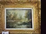 une photo d'une photo d'un tableau sur le mur