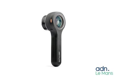 a close up of a camera with a lens on it