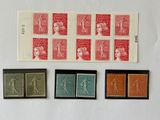 several different types of stamps are displayed on a white surface