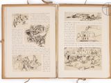 two pages of a book with drawings on them