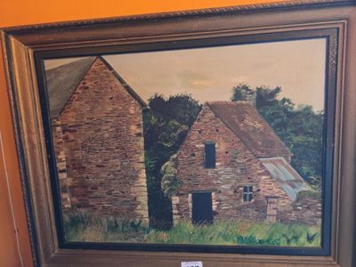 a picture of a painting hanging on the wall