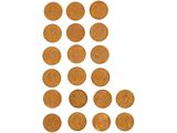 une image représentant plusieurs pièces de monnaie alignées en rangée