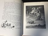un livre ouvert avec l'image d'un homme à cheval