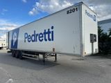 a semi truck that is parked in a parking lot