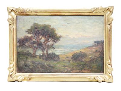 Léon Eugène DAMBEZA (1865-1942) : Paysage de Côte. - Photo 1