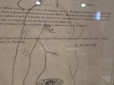a picture of a drawing of a woman in a dress
