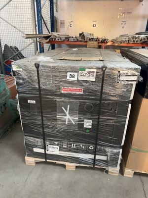 a pallet of boxes that are stacked on top of each other