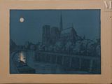 a picture of a picture of a city at night