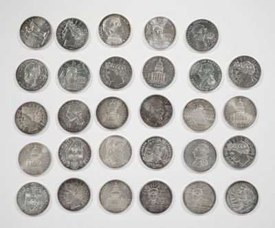 29 pièces de 100 francs argent