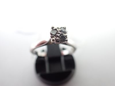 Bague en or et diamants, poids 2,8g, TDD 52,5 - Photo 1