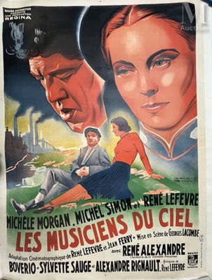 french movie poster for the film les muskens du ciel