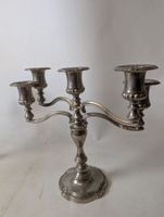 Paire de chandeliers amovibles en métal argenté à 4 bras et … (photo 4)
