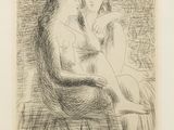 une image représentant un dessin d'un homme et d'une femme assis sur une chaise