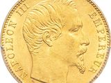 gros plan d'une pièce d'or avec un visage de femme