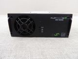 a close up of a black box with a fan on it