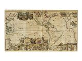 une vieille carte des Amériques représentant les pays des Amériques et les Amériques