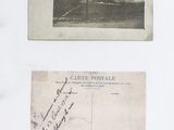 an old postcard with a picture of a castle and a postcard with a picture of a castle on it