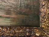 an image of a painting of a landscape in a gold frame