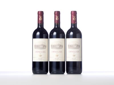 trois bouteilles de vin rouge posées côte à côte sur une table