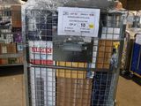 a cart that has a lot of boxes in it