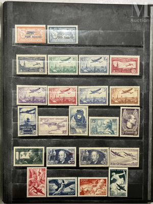 a black book with a bunch of different stamps on it