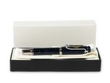 a pen in a gift box on a white background