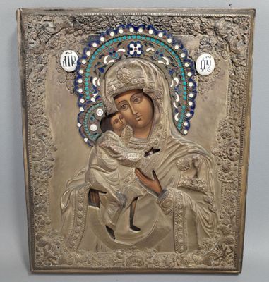 une icône représentant la Vierge Marie et l'Enfant Jésus