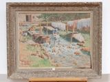 a picture of a painting hanging on a wall