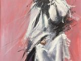 une image d'un tableau représentant une femme en robe blanche