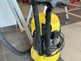a yellow machine that is sitting on the floor