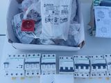 a box full of electrical equipment sitting on a table