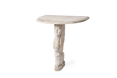 une image représentant une petite table avec un plateau en pierre