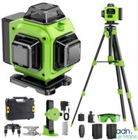 Coffret niveau laser de chantier sans fil - 360 degré x4 - a…