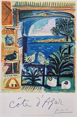Pablo PICASSO (1881-1973) AFFICHE COTE D'AZUR Henri Deschamp…