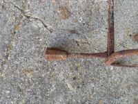 Paire de landiers/chenets en fer forgé. (photo 4)